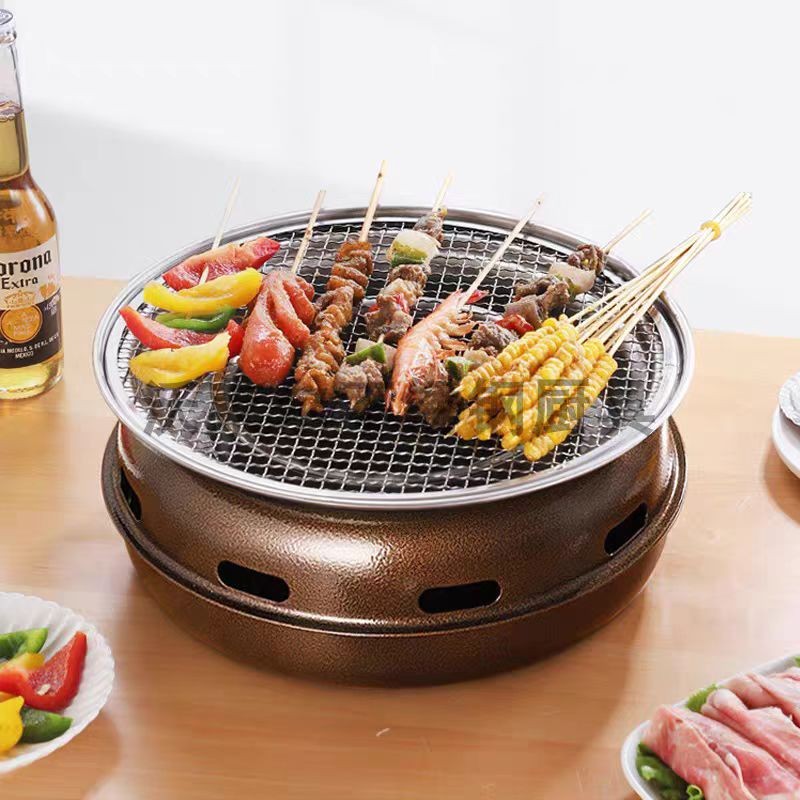 شواية فحم محمولة دائرية على ال - مراجعة Korean Bbq Grill وسعره