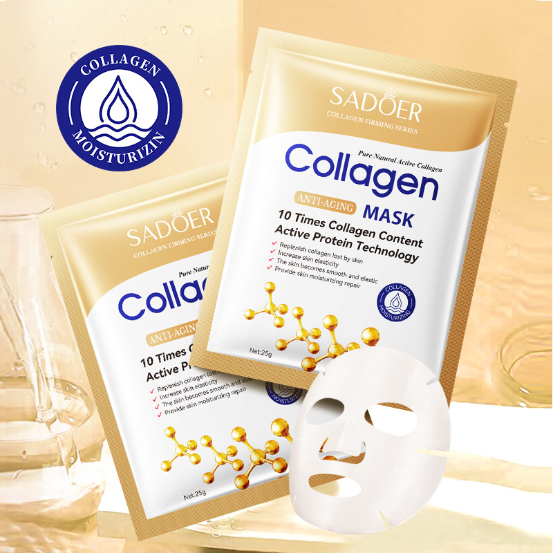 10 قطعة قناع الوجه الكولاجين ا - مراجعة Sheet Mask Collagen وسعره
