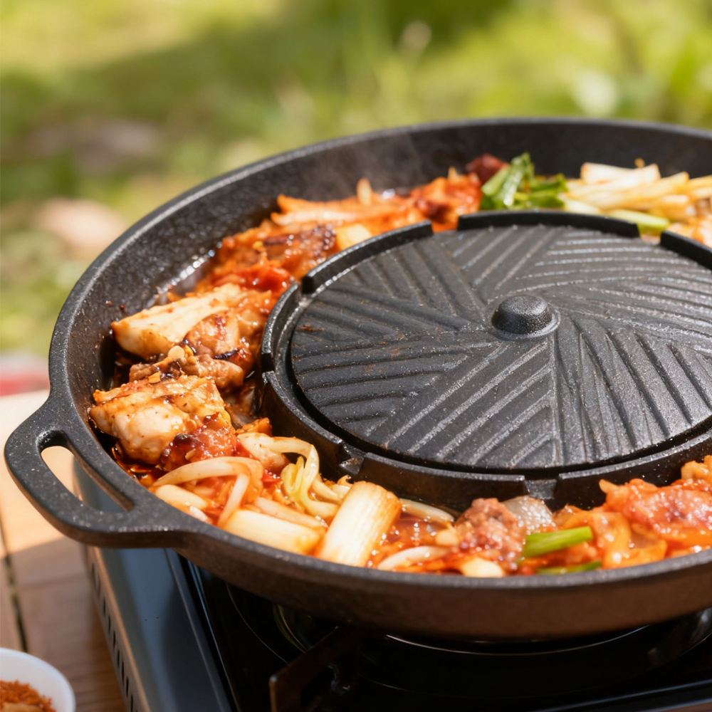 KOSUN الكورية شواء شواء عموم 2 - مراجعة Korean Bbq Grill وسعره