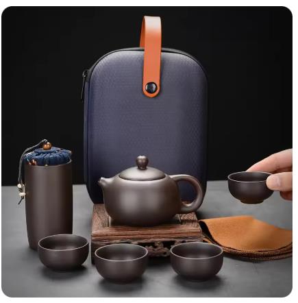 طقم شاي من الطين الأرجواني للس - مراجعة Korean Tea Set وسعره
