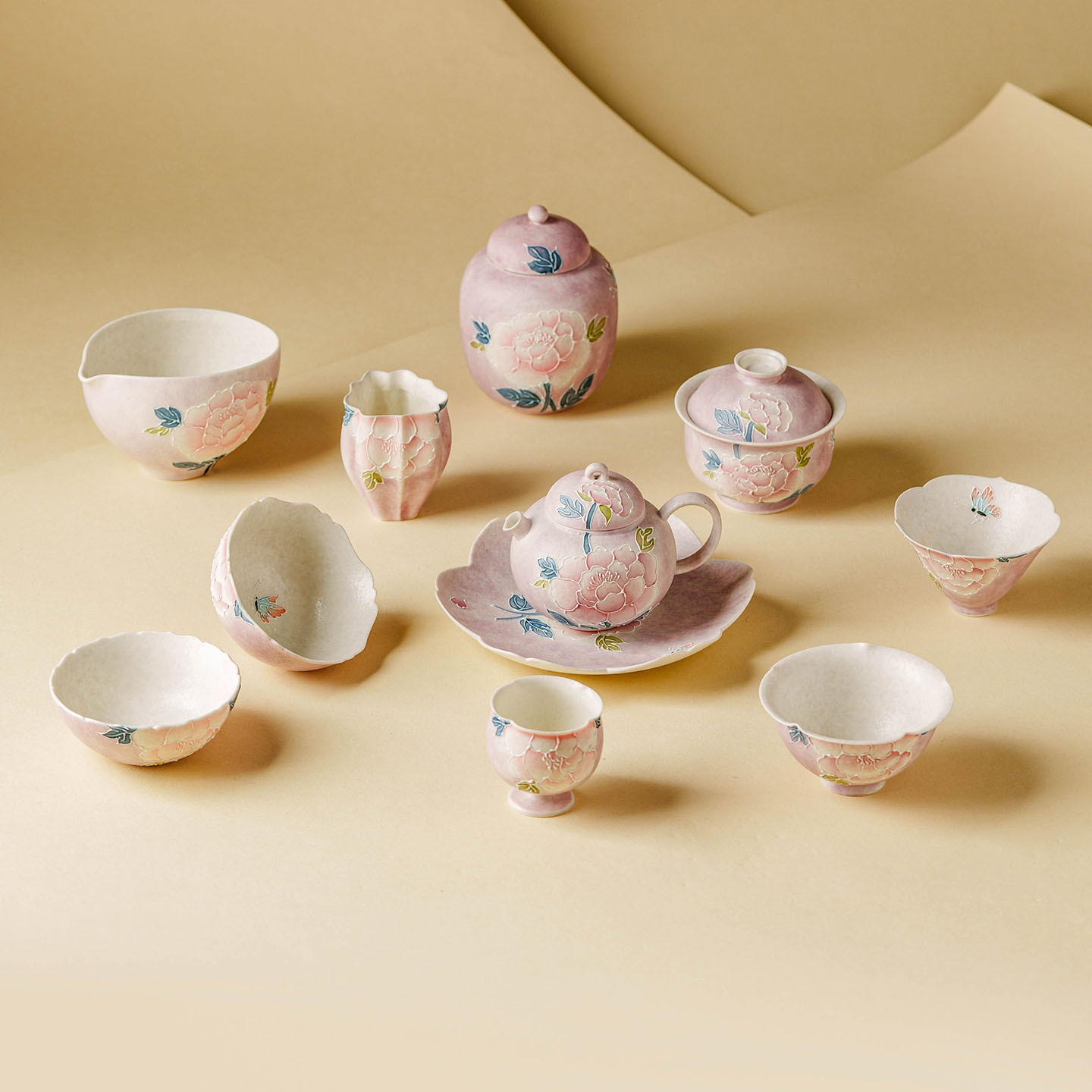 طقم شاي صيني تقليدي من البورسل - مراجعة Korean Tea Set وسعره