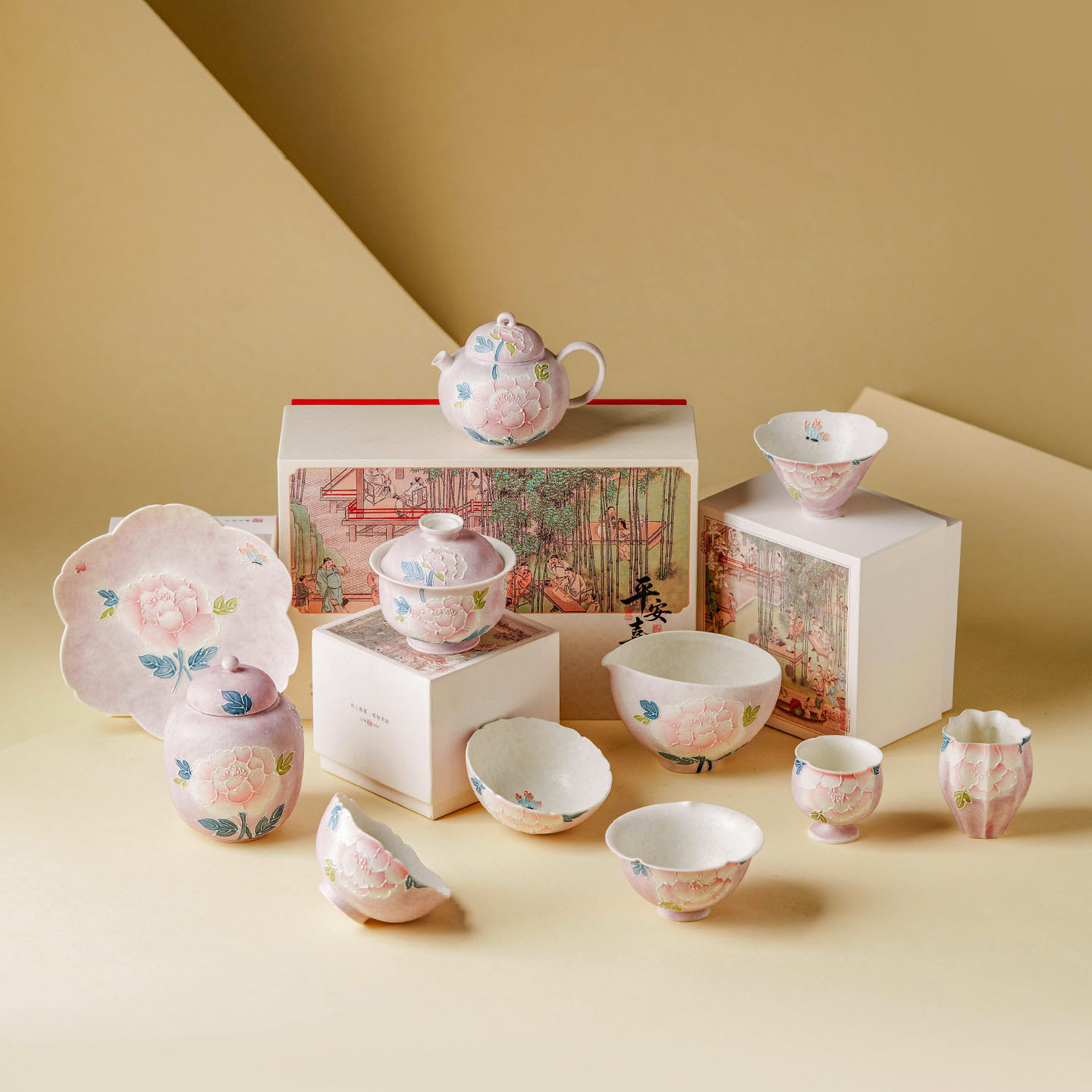 طقم شاي صيني تقليدي من البورسل - مراجعة Korean Tea Set وسعره