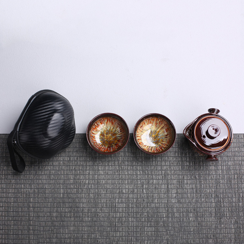 المحمولة إبريق شاي من السيرامي - مراجعة Korean Tea Set وسعره