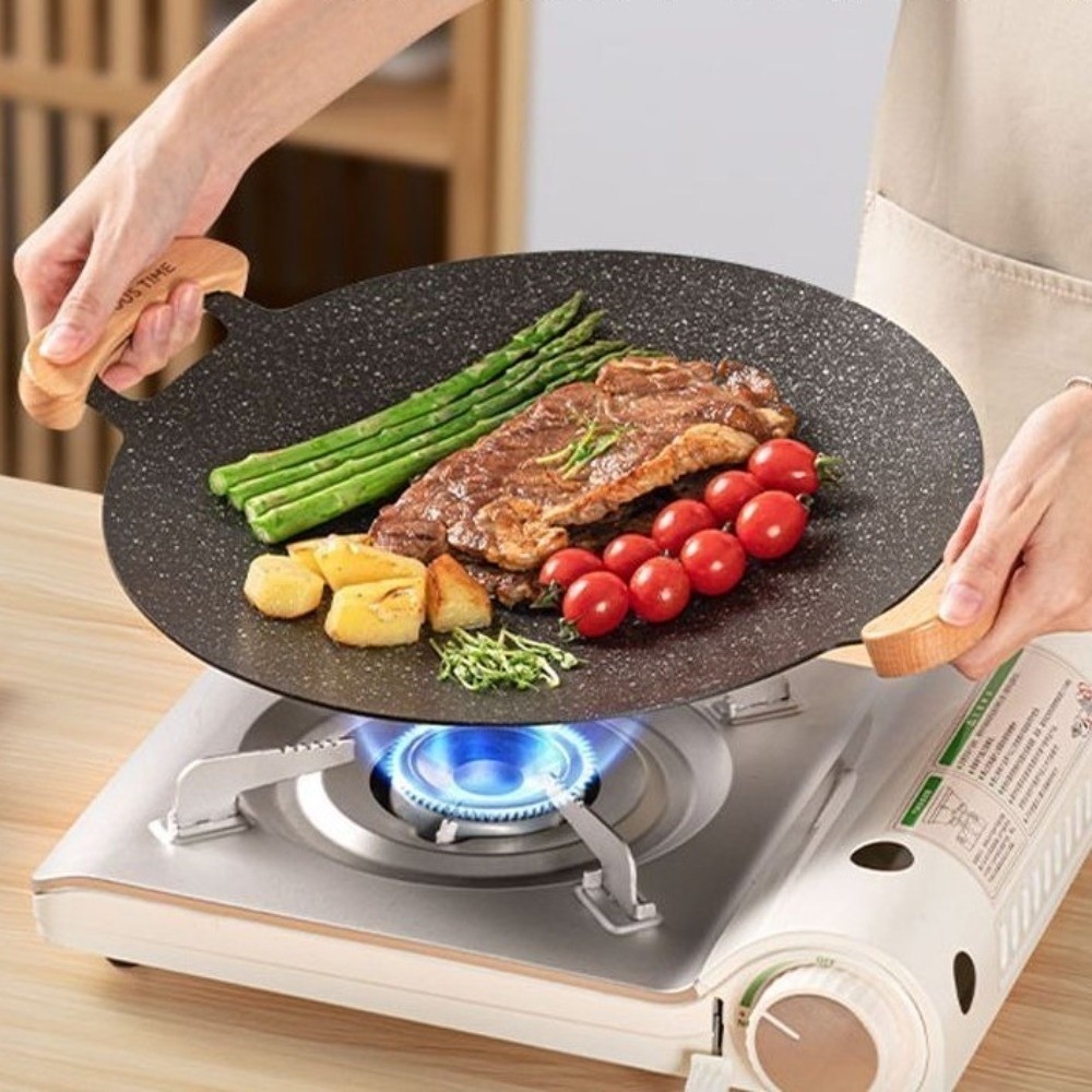 مقلاة شواء كورية مقاس 30/32/34 - مراجعة Korean Bbq Grill وسعره