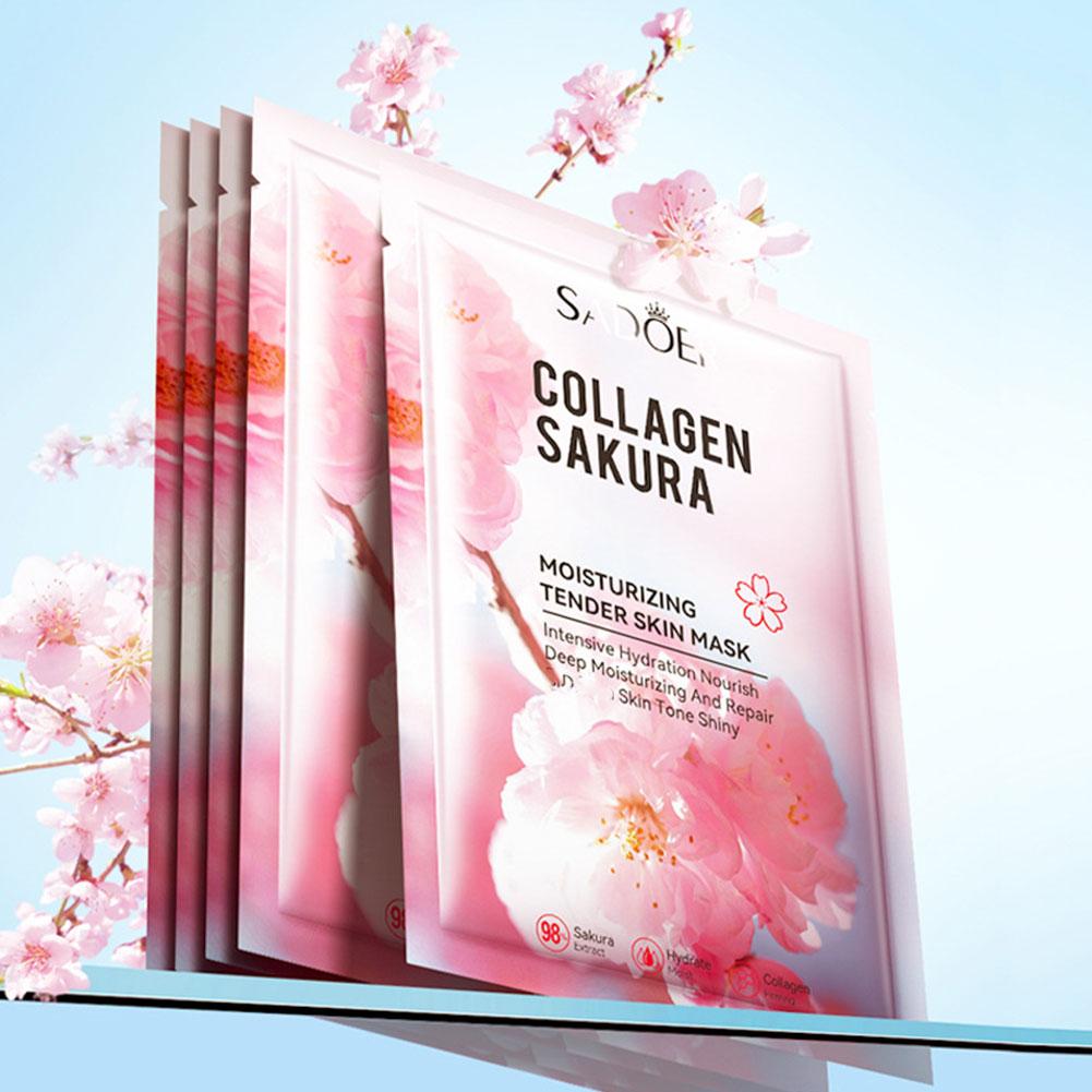 5 قطعة قناع الوجه الكولاجين سا - مراجعة Sheet Mask Collagen وسعره