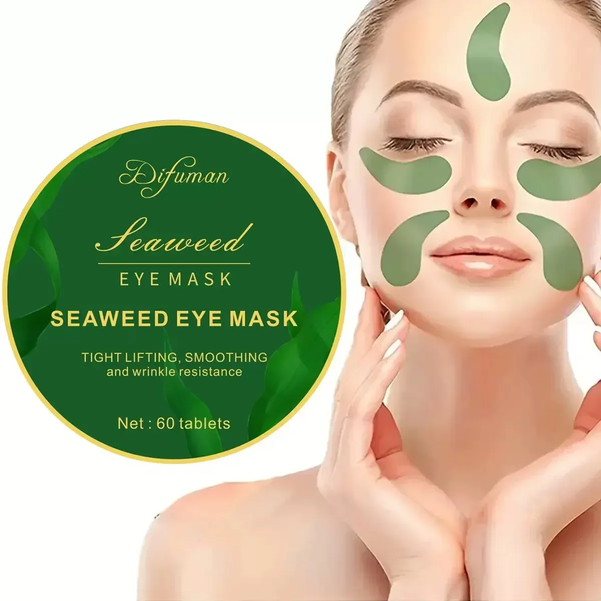 60 قطعة من قناع العين بحمض اله - مراجعة Sheet Mask Collagen وسعره