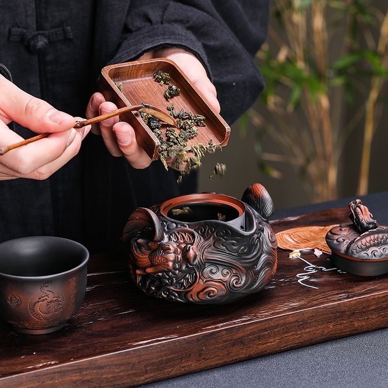 الفخار الأرجواني الصيني اليدوي - مراجعة Korean Tea Set وسعره