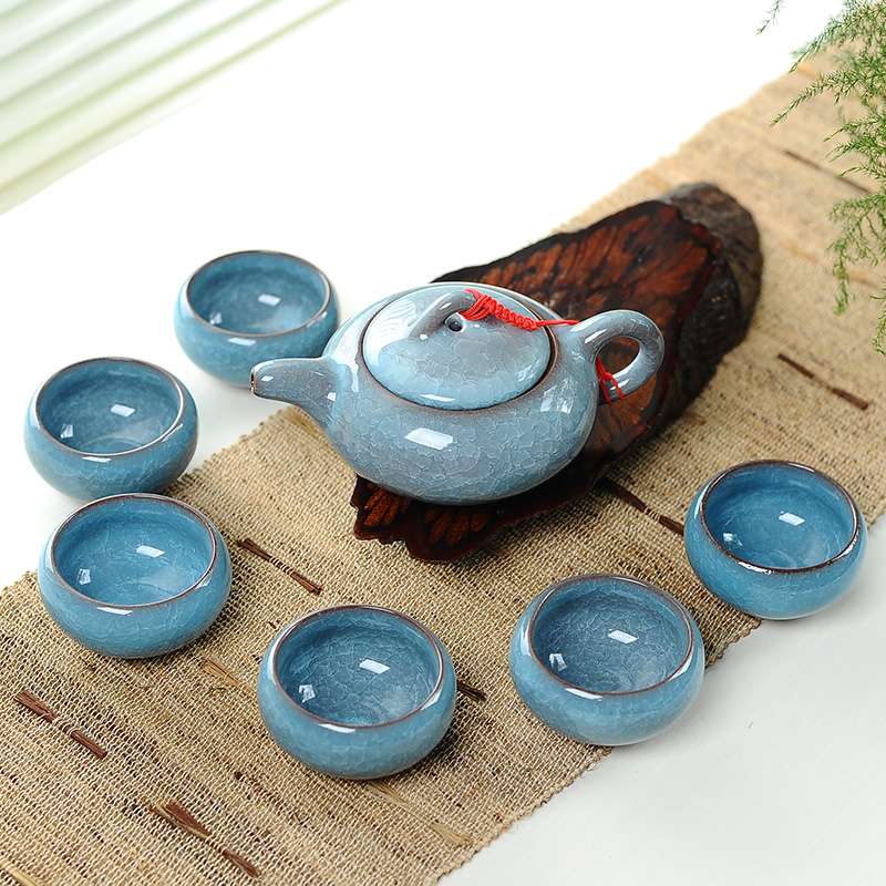7 قطعة طقم شاي سيراميك مع الجل - مراجعة Korean Tea Set وسعره